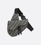 Sac Saddle Noir et Beige