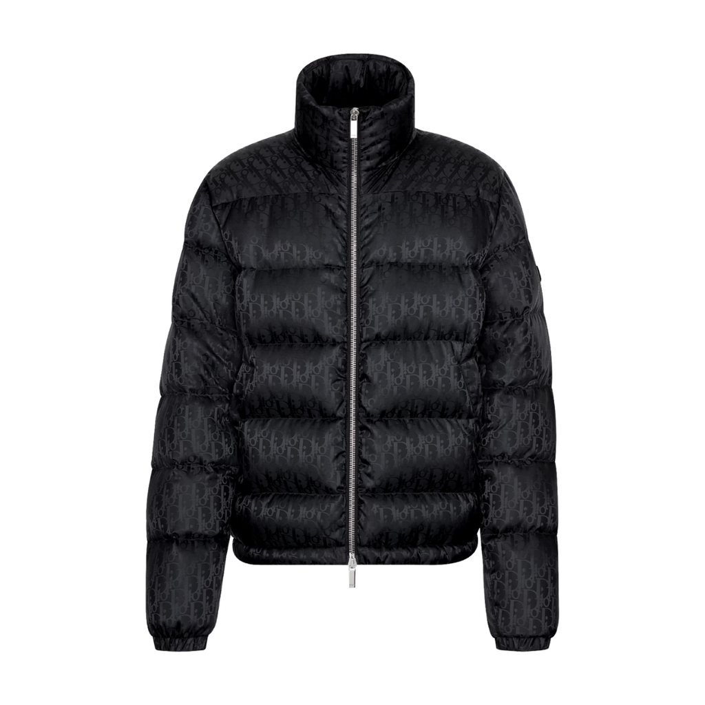Doudoune Dior noire monogrammée