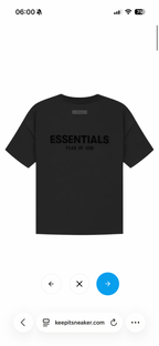 Fear Of God Ensemble Essentiel – Short & T-shirt Noir