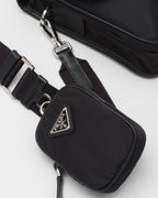 Sac porté épaule en Re-Nylon et cuir Saffiano