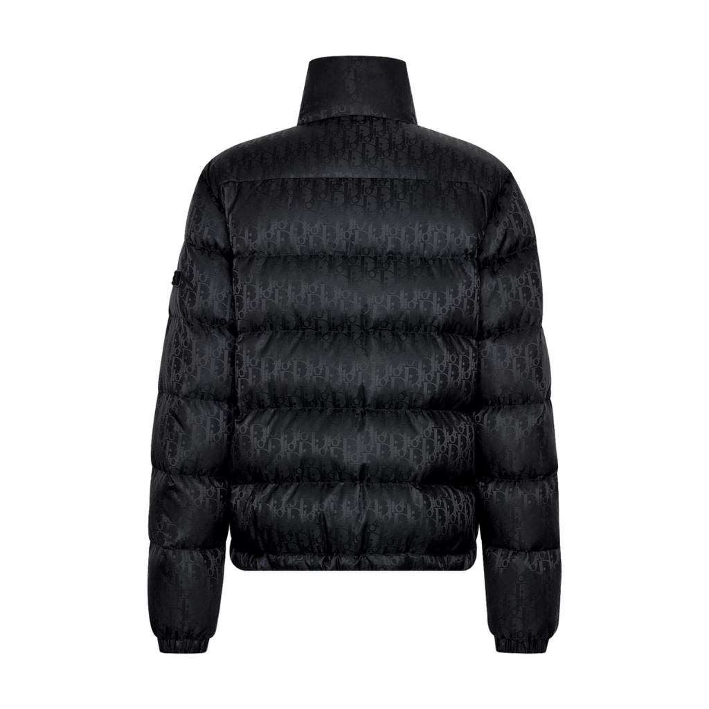 Doudoune Dior noire monogrammée
