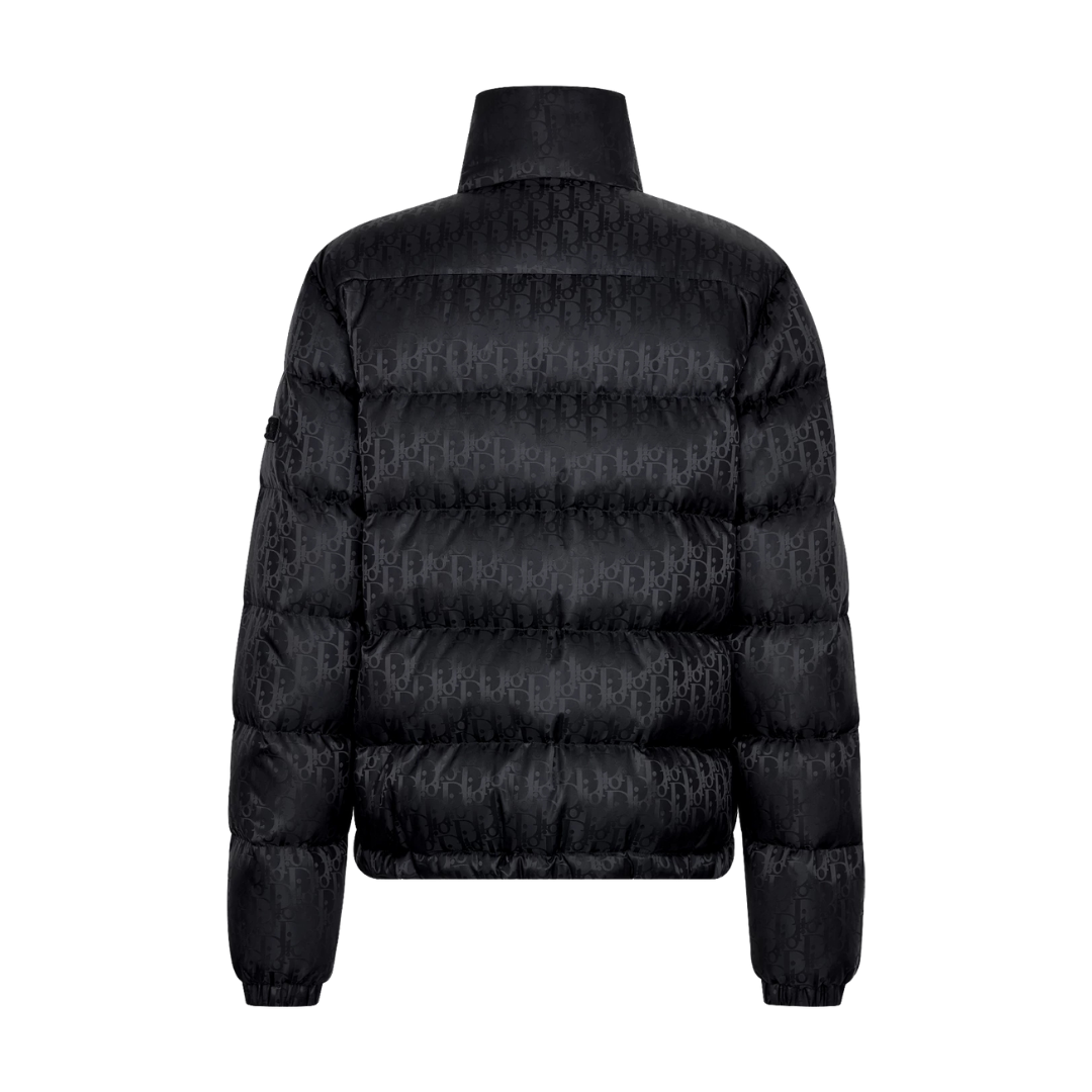 Doudoune Dior noire monogrammée