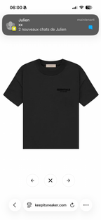 Fear Of God Ensemble Essentiel – Short & T-shirt Noir