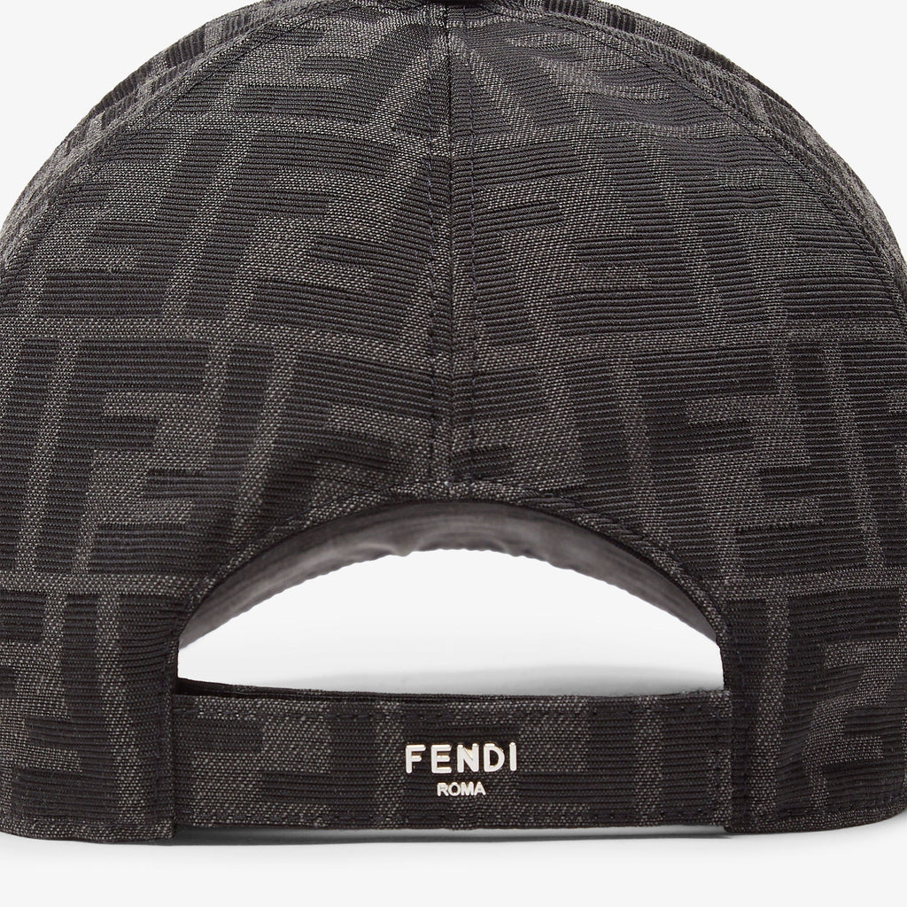 Casquette Fendien tissu jacquard FF Noir