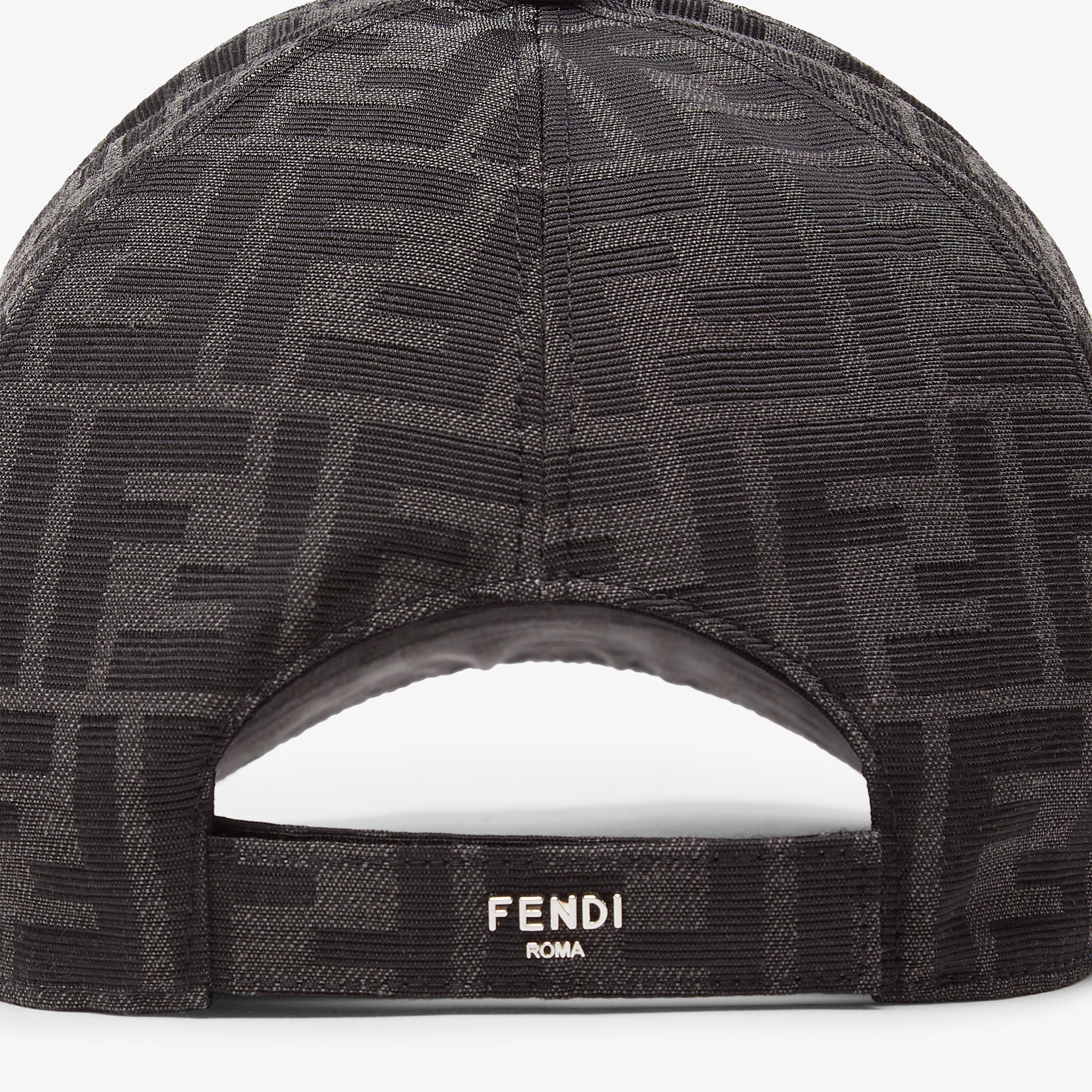Casquette Fendien tissu jacquard FF Noir