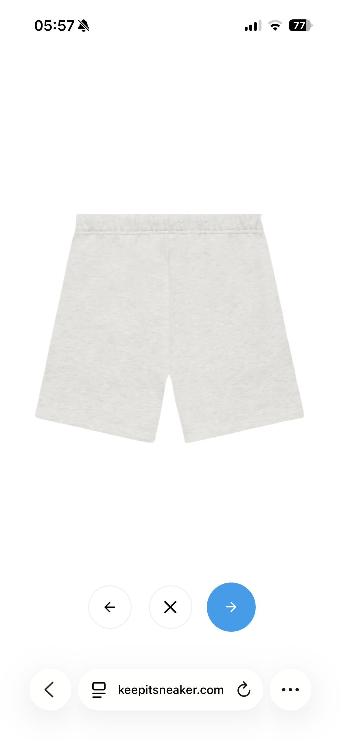 Fear Of God Ensemble Essentiel – Short & T-shirt Gris clair