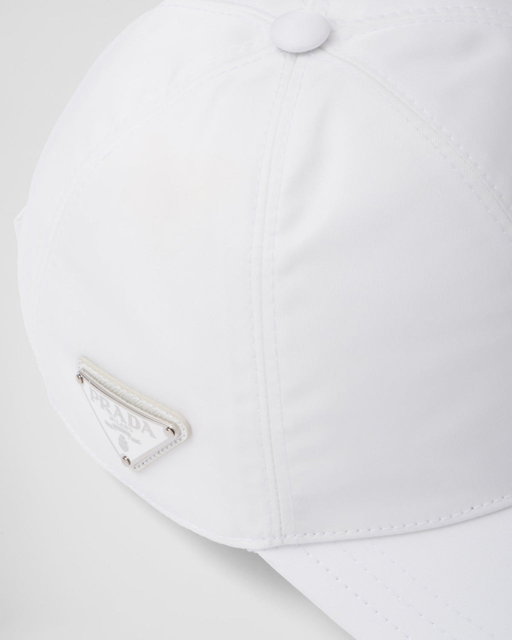 Casquette Prada en Re-Nylon Blanc