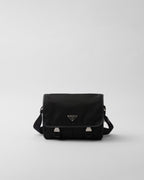 Sac porté épaule en Re-Nylon et cuir Saffiano