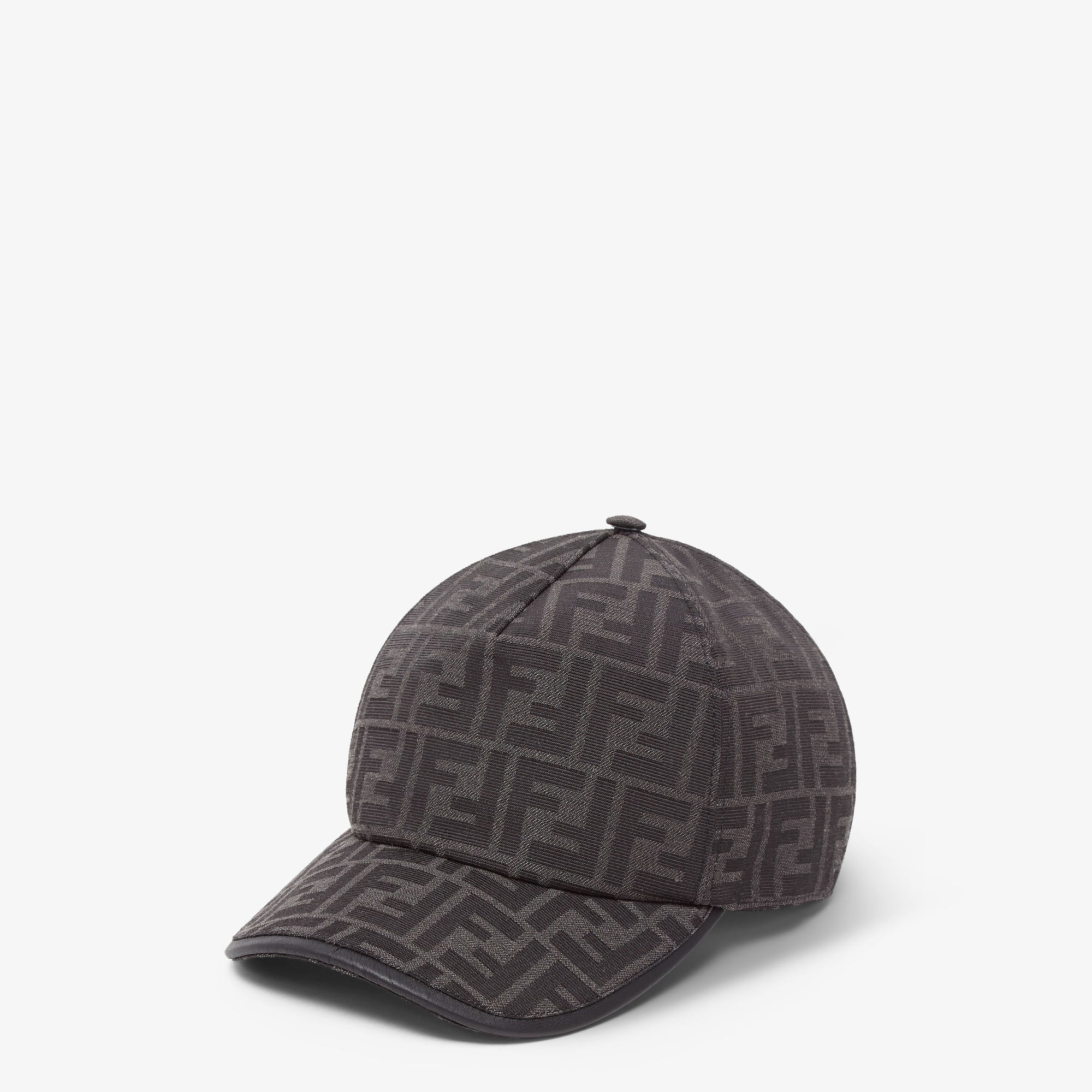 Casquette Fendien tissu jacquard FF Noir