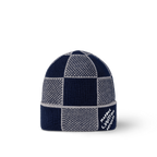 Bonnet et Écharpe Damier Heritage Bleu Marine