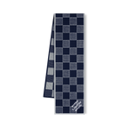 Bonnet et Écharpe Damier Heritage Bleu Marine