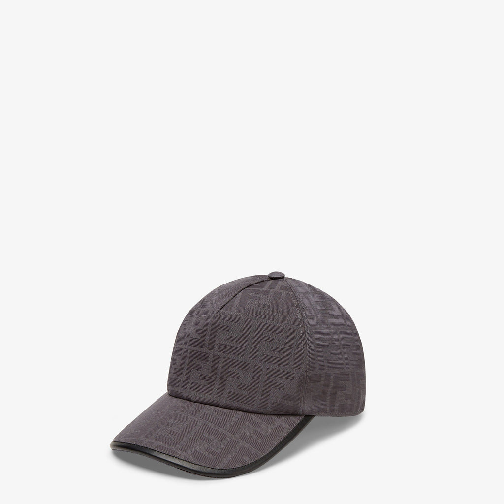 Casquette Fendi en tissu jacquard Gris