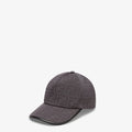 Casquette Fendi en tissu jacquard Gris