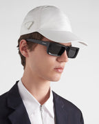 Casquette Prada en Re-Nylon Blanc
