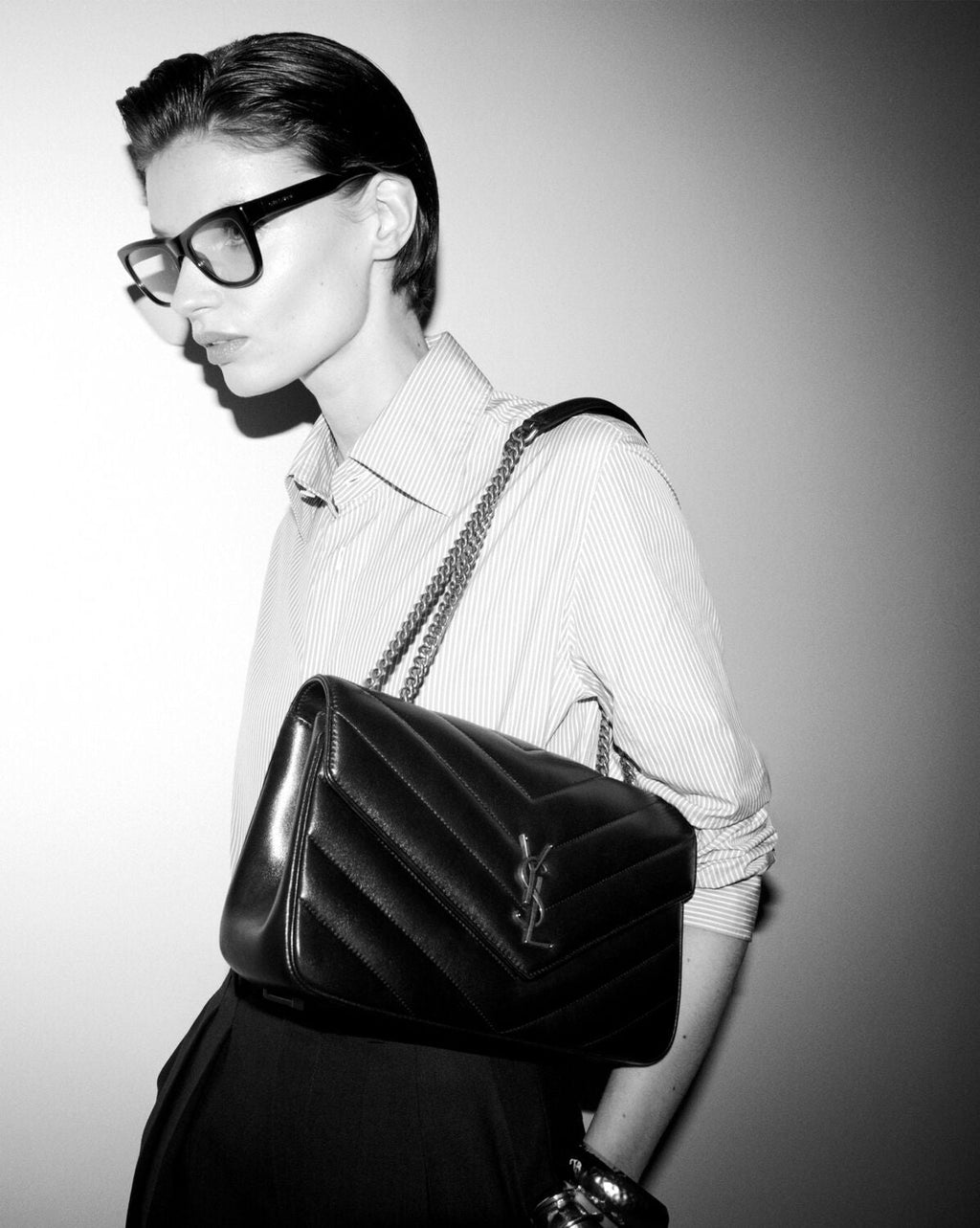 LOULOU MEDIUM EN CUIR MATELASSÉ - YSL