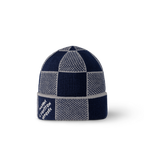 Bonnet et Écharpe Damier Heritage Bleu Marine