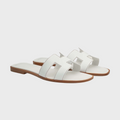 Claquettes Hermes - Femme Blanc