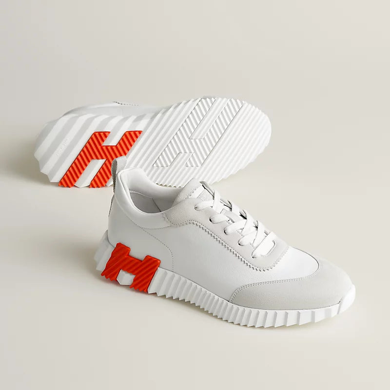 Hermès Bouncing blanc / orange